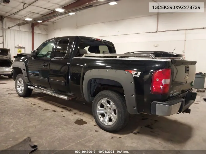 2009 Chevrolet Silverado 1500 Ltz VIN: 1GCEK390X9Z278739 Lot: 40470613