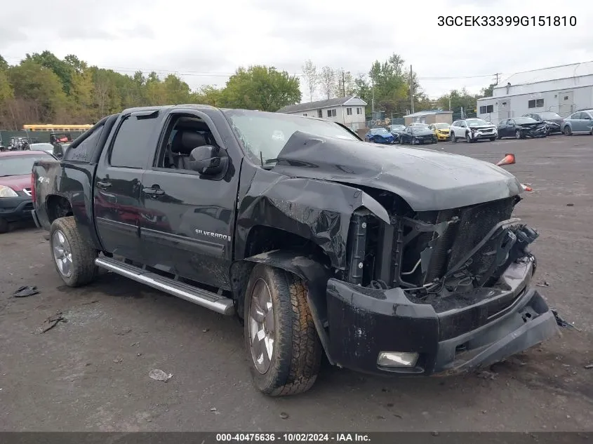 2009 Chevrolet Silverado 1500 Ltz VIN: 3GCEK33399G151810 Lot: 40475636