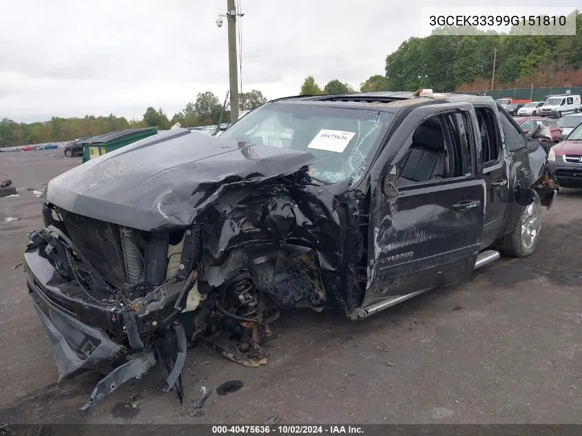 3GCEK33399G151810 2009 Chevrolet Silverado 1500 Ltz