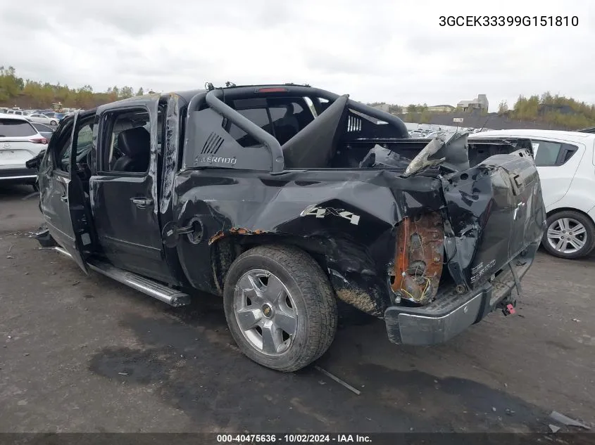 2009 Chevrolet Silverado 1500 Ltz VIN: 3GCEK33399G151810 Lot: 40475636