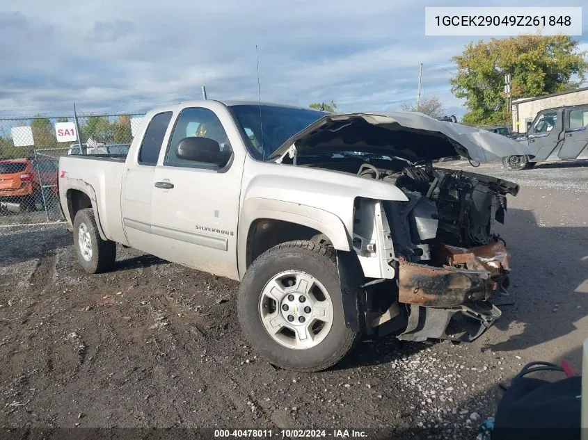 1GCEK29049Z261848 2009 Chevrolet Silverado 1500 Lt