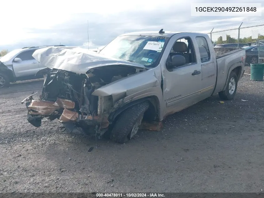 2009 Chevrolet Silverado 1500 Lt VIN: 1GCEK29049Z261848 Lot: 40478011