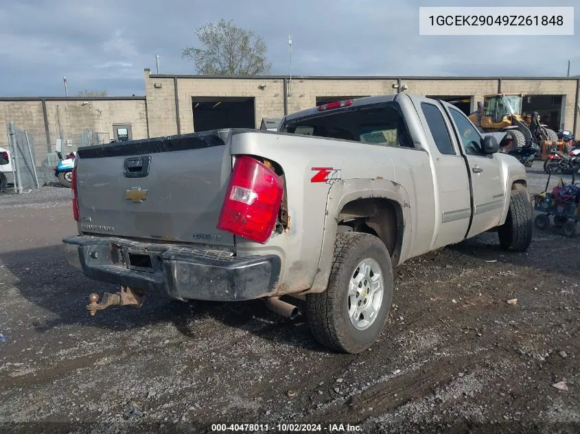 1GCEK29049Z261848 2009 Chevrolet Silverado 1500 Lt