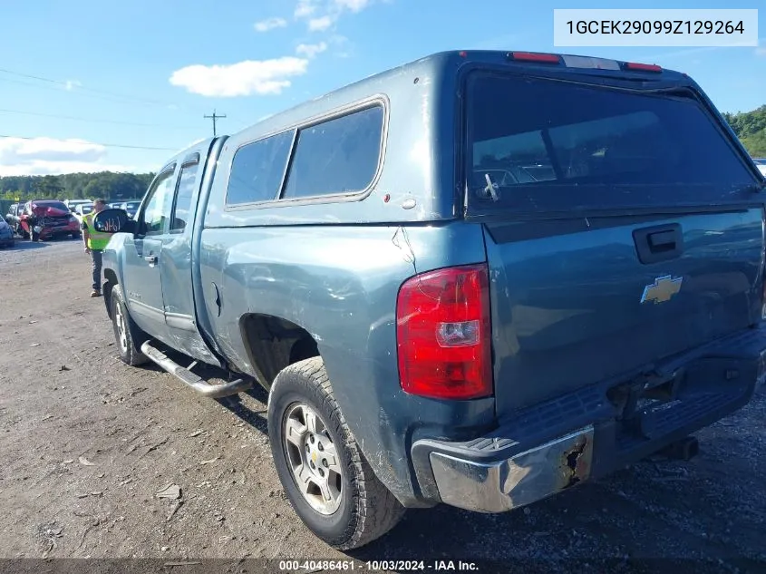 1GCEK29099Z129264 2009 Chevrolet Silverado 1500 Lt