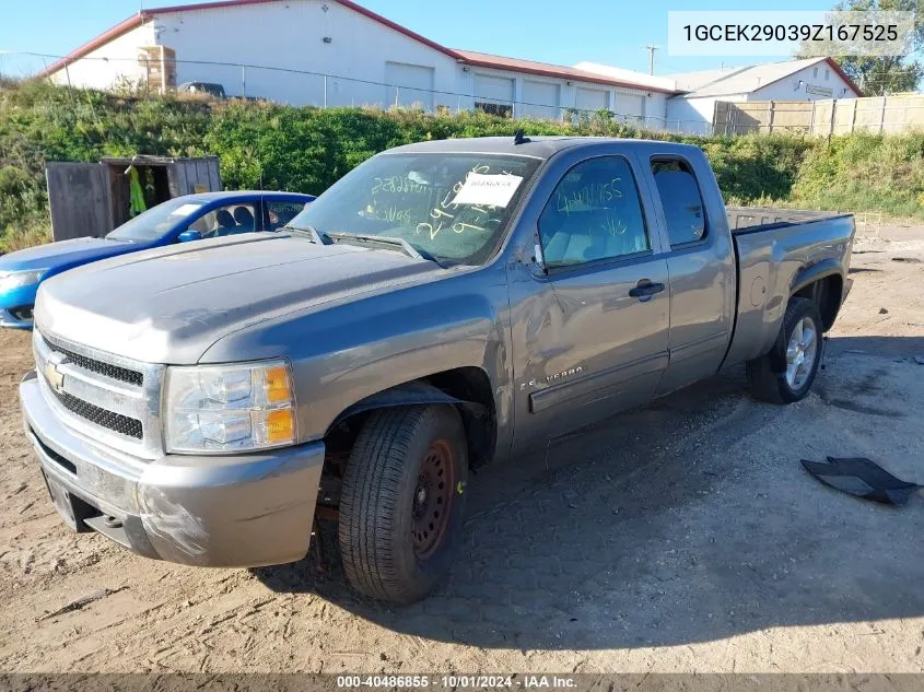 2009 Chevrolet Silverado 1500 K1500 Lt VIN: 1GCEK29039Z167525 Lot: 40486855