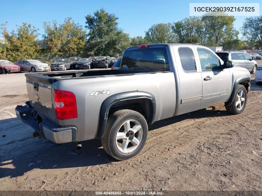 2009 Chevrolet Silverado 1500 K1500 Lt VIN: 1GCEK29039Z167525 Lot: 40486855