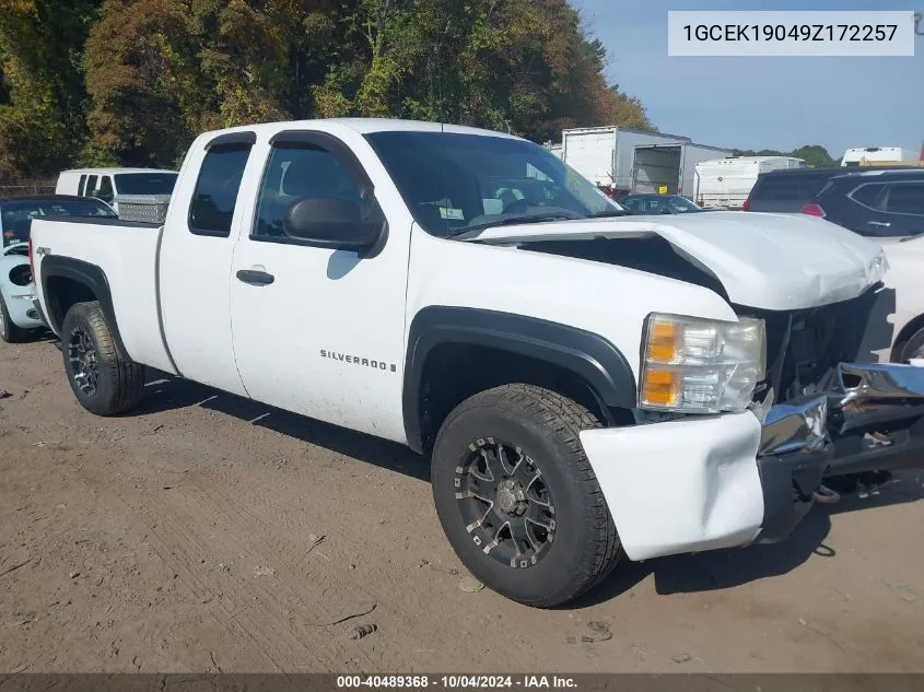 2009 Chevrolet Silverado 1500 Work Truck VIN: 1GCEK19049Z172257 Lot: 40489368