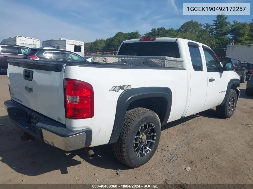 2009 Chevrolet Silverado 1500 Work Truck VIN: 1GCEK19049Z172257 Lot: 40489368