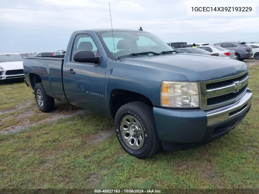 2009 Chevrolet Silverado 1500 C1500 VIN: 1GCEC14X39Z193229 Lot: 40527163