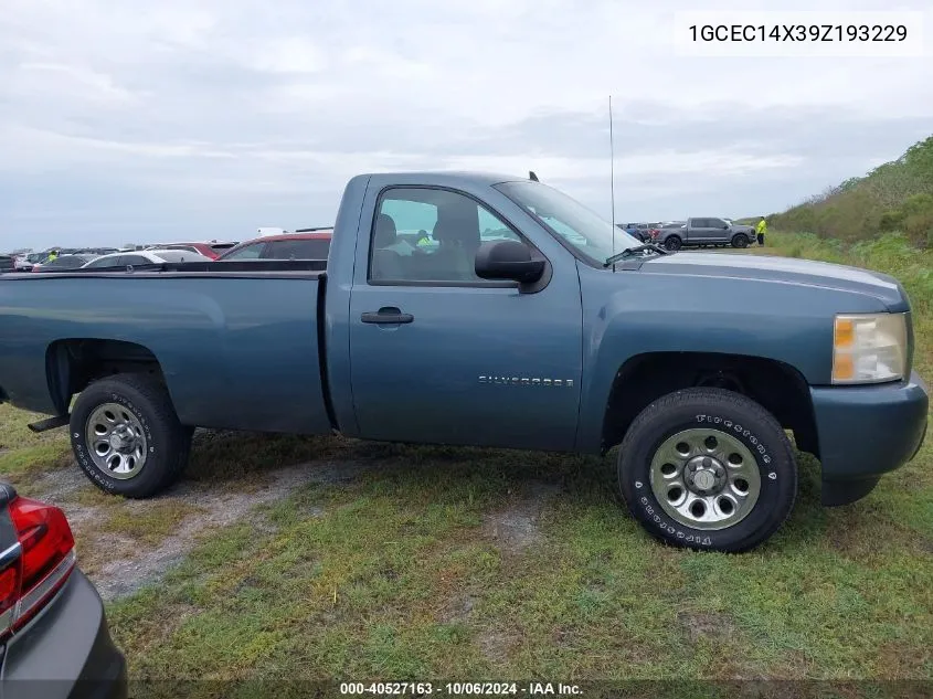 2009 Chevrolet Silverado 1500 C1500 VIN: 1GCEC14X39Z193229 Lot: 40527163