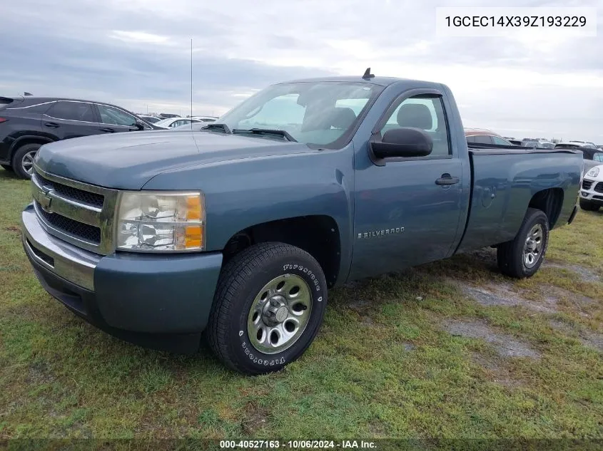 2009 Chevrolet Silverado 1500 C1500 VIN: 1GCEC14X39Z193229 Lot: 40527163