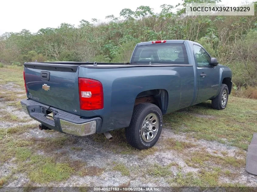 2009 Chevrolet Silverado 1500 C1500 VIN: 1GCEC14X39Z193229 Lot: 40527163