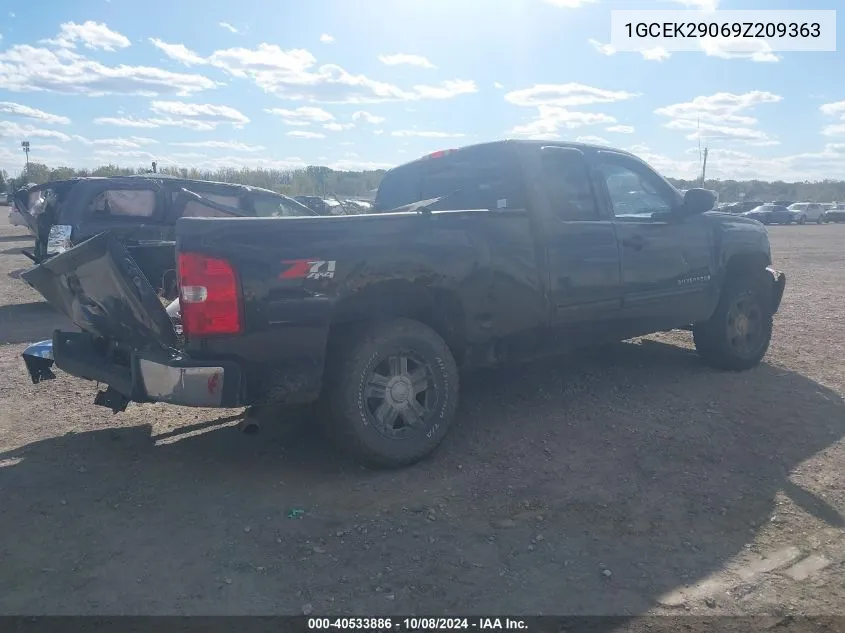 2009 Chevrolet Silverado 1500 Lt VIN: 1GCEK29069Z209363 Lot: 40533886