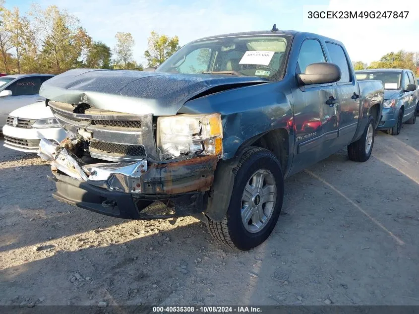 2009 Chevrolet Silverado K1500 Lt VIN: 3GCEK23M49G247847 Lot: 40535308