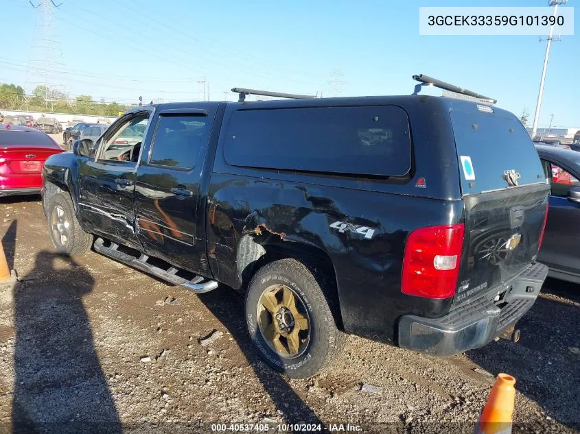 2009 Chevrolet Silverado 1500 Ltz VIN: 3GCEK33359G101390 Lot: 40537405