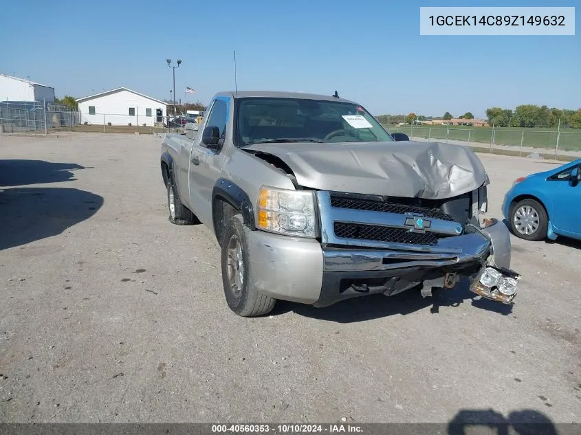 2009 Chevrolet Silverado 1500 Work Truck VIN: 1GCEK14C89Z149632 Lot: 40560353