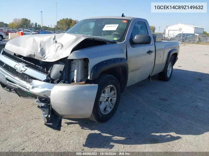 2009 Chevrolet Silverado 1500 Work Truck VIN: 1GCEK14C89Z149632 Lot: 40560353