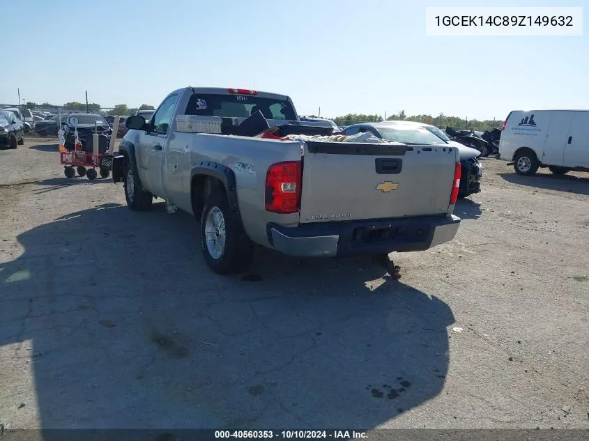 2009 Chevrolet Silverado 1500 Work Truck VIN: 1GCEK14C89Z149632 Lot: 40560353