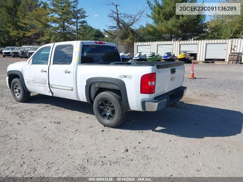 2009 Chevrolet Silverado 1500 Lt VIN: 2GCEK23C091136289 Lot: 40583336