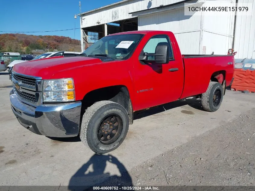 2009 Chevrolet Silverado 2500Hd Work Truck VIN: 1GCHK44K59E151979 Lot: 40609752