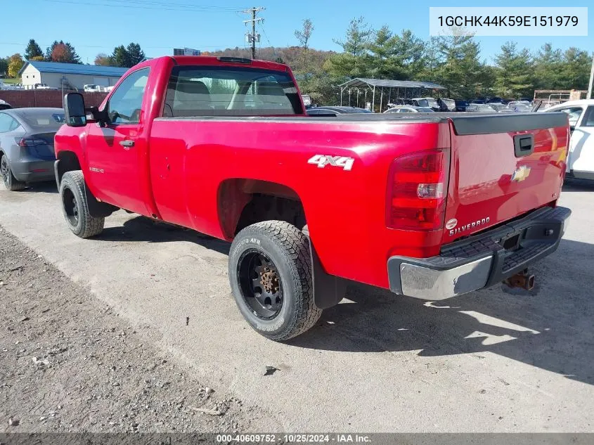 2009 Chevrolet Silverado 2500Hd Work Truck VIN: 1GCHK44K59E151979 Lot: 40609752