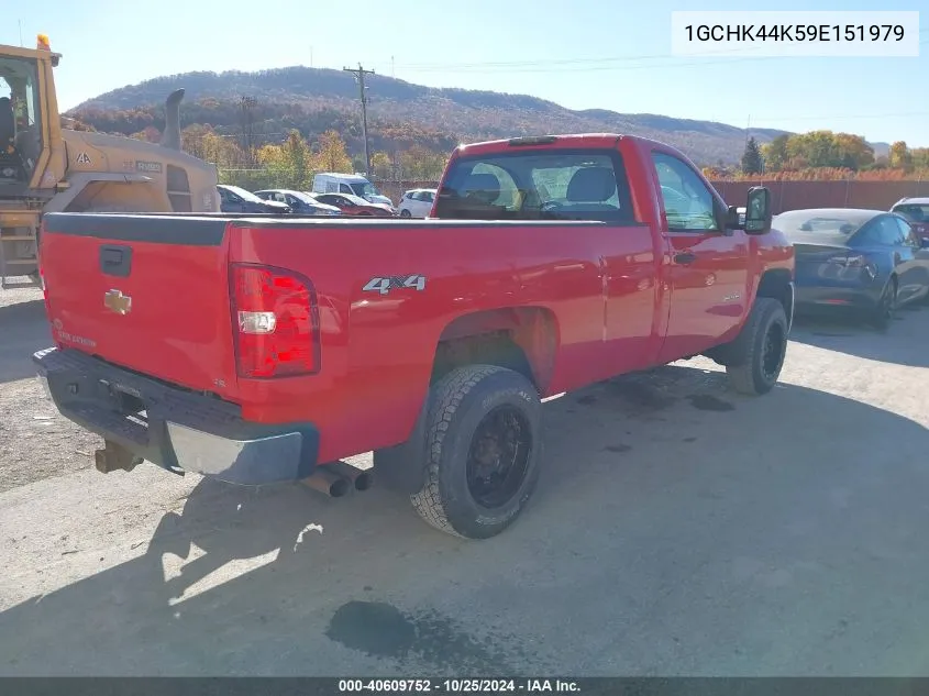 2009 Chevrolet Silverado 2500Hd Work Truck VIN: 1GCHK44K59E151979 Lot: 40609752