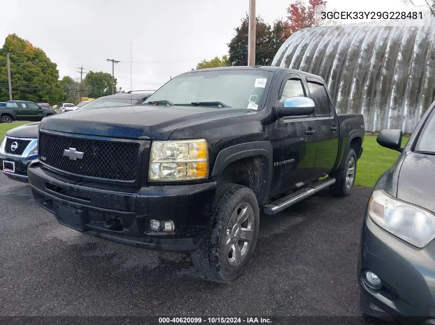 2009 Chevrolet Silverado K1500 Ltz VIN: 3GCEK33Y29G228481 Lot: 40620099