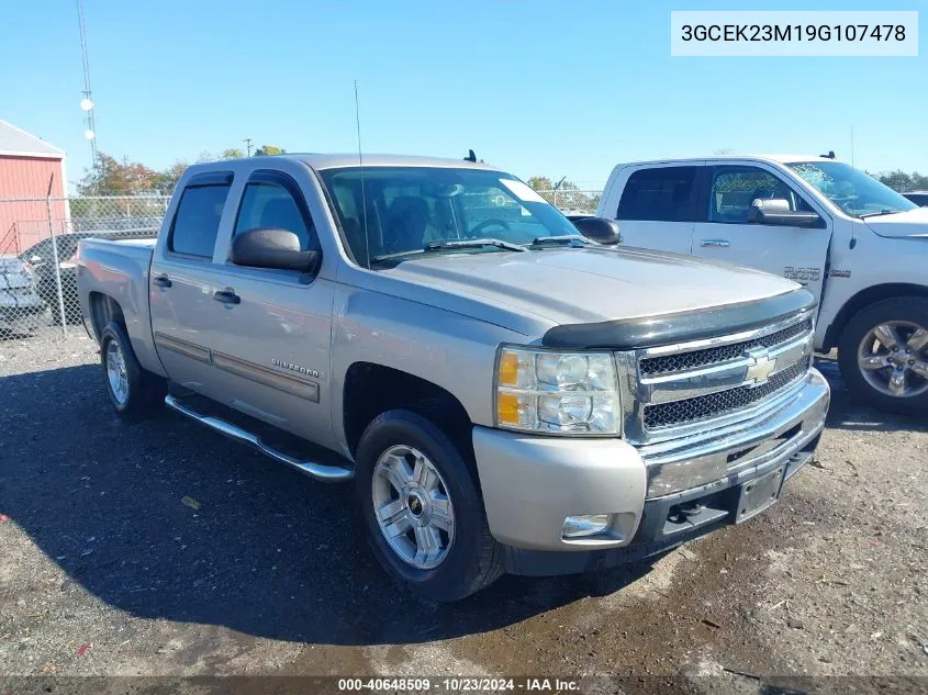 2009 Chevrolet Silverado 1500 Lt VIN: 3GCEK23M19G107478 Lot: 40648509