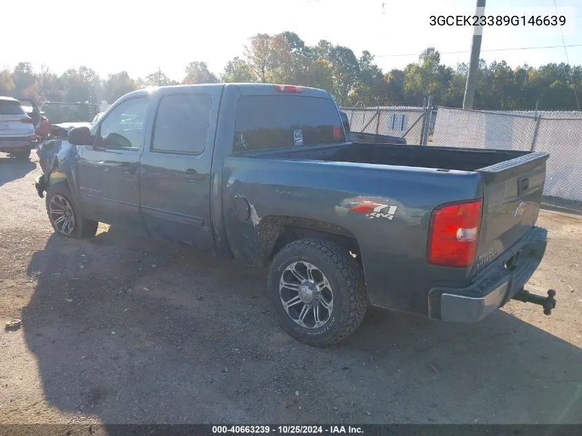 2009 Chevrolet Silverado 1500 Lt VIN: 3GCEK23389G146639 Lot: 40663239