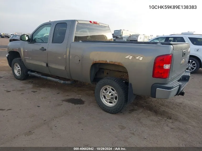 2009 Chevrolet Silverado 2500Hd Lt VIN: 1GCHK59K89E138383 Lot: 40682842