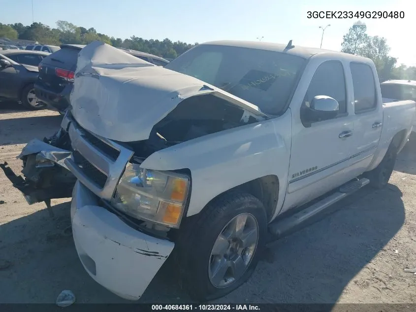 2009 Chevrolet Silverado 1500 Lt VIN: 3GCEK23349G290480 Lot: 40684361