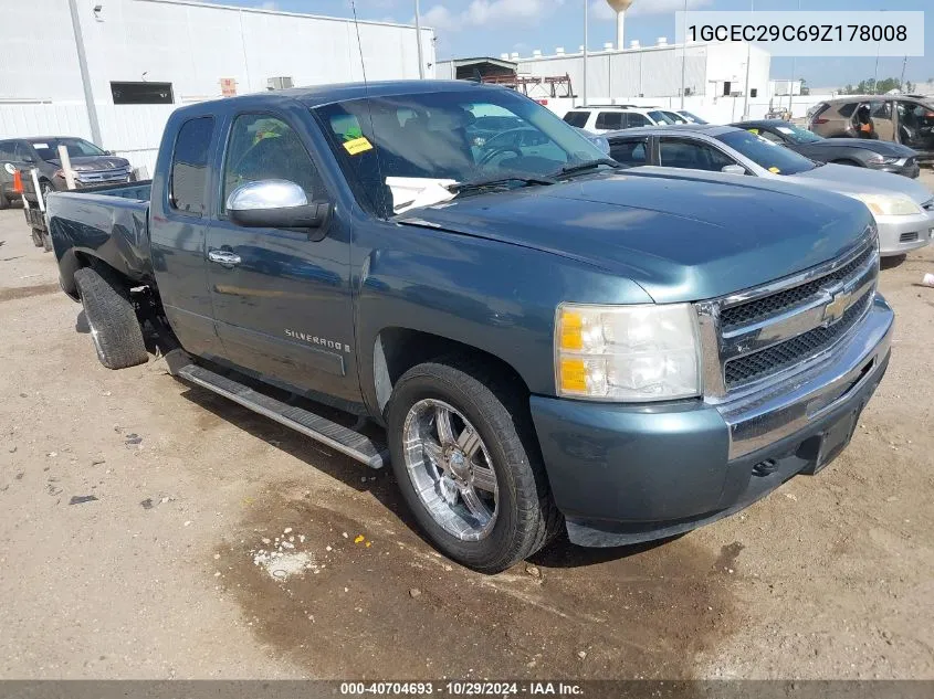 2009 Chevrolet Silverado 1500 Lt VIN: 1GCEC29C69Z178008 Lot: 40704693