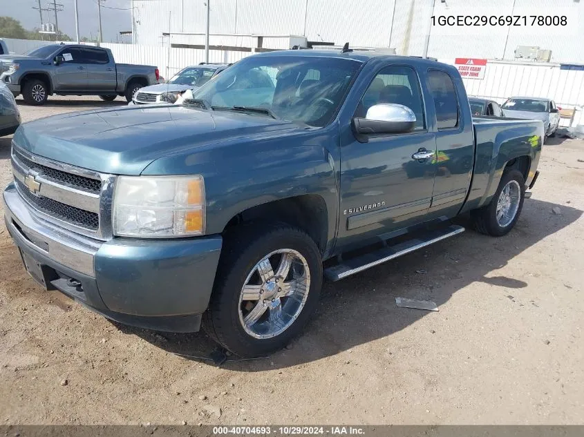 2009 Chevrolet Silverado 1500 Lt VIN: 1GCEC29C69Z178008 Lot: 40704693