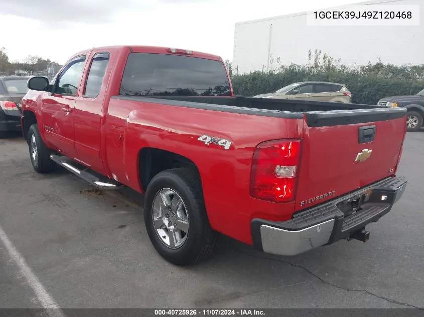 2009 Chevrolet Silverado 1500 Ltz VIN: 1GCEK39J49Z120468 Lot: 40725926