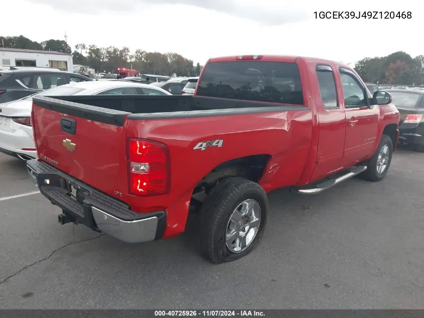 2009 Chevrolet Silverado 1500 Ltz VIN: 1GCEK39J49Z120468 Lot: 40725926