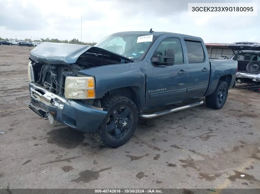 2009 Chevrolet Silverado 1500 Lt VIN: 3GCEK233X9G180095 Lot: 40742616