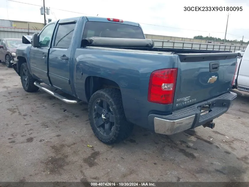 2009 Chevrolet Silverado 1500 Lt VIN: 3GCEK233X9G180095 Lot: 40742616