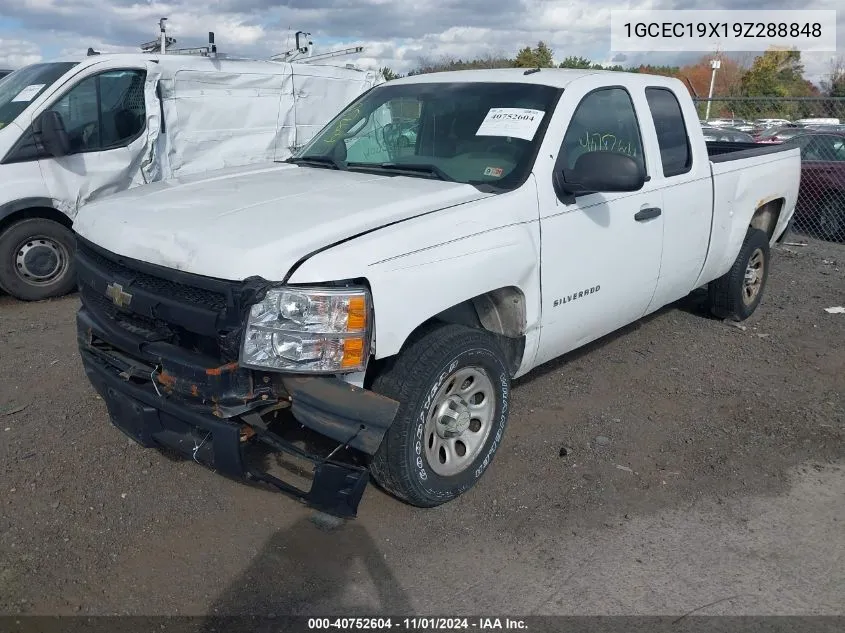 2009 Chevrolet Silverado 1500 Work Truck VIN: 1GCEC19X19Z288848 Lot: 40752604