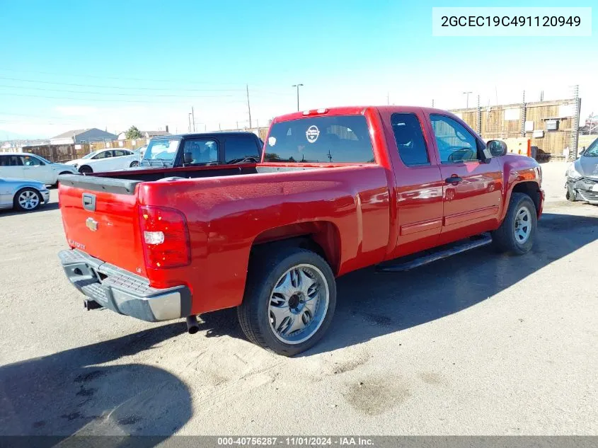 2009 Chevrolet Silverado 1500 Ls VIN: 2GCEC19C491120949 Lot: 40756287