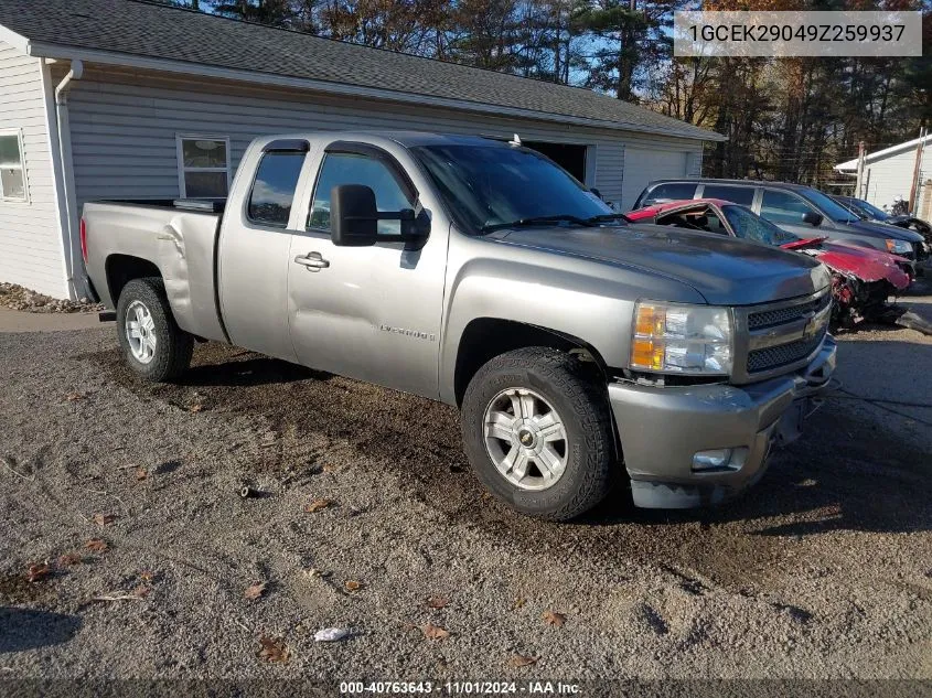 2009 Chevrolet Silverado 1500 Lt VIN: 1GCEK29049Z259937 Lot: 40763643