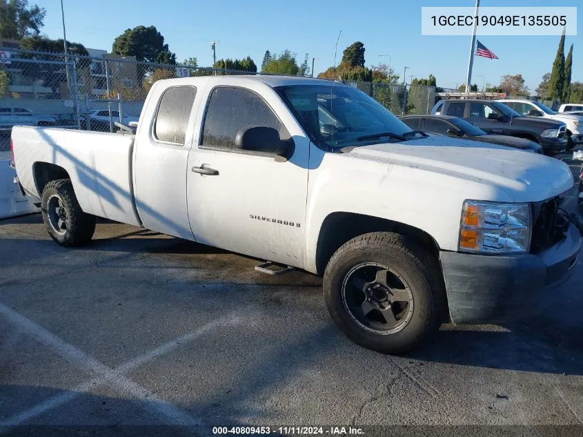 2009 Chevrolet Silverado 1500 Work Truck VIN: 1GCEC19049E135505 Lot: 40809453