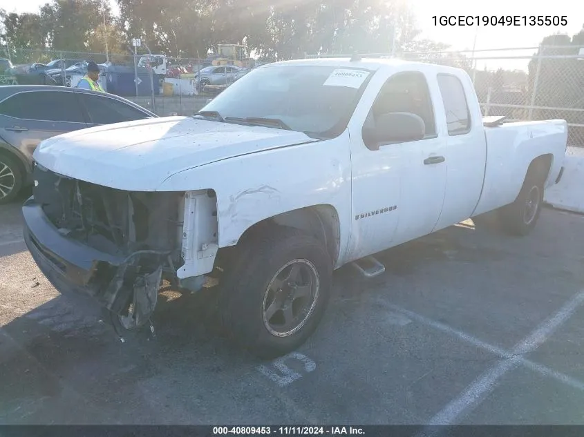 2009 Chevrolet Silverado 1500 Work Truck VIN: 1GCEC19049E135505 Lot: 40809453