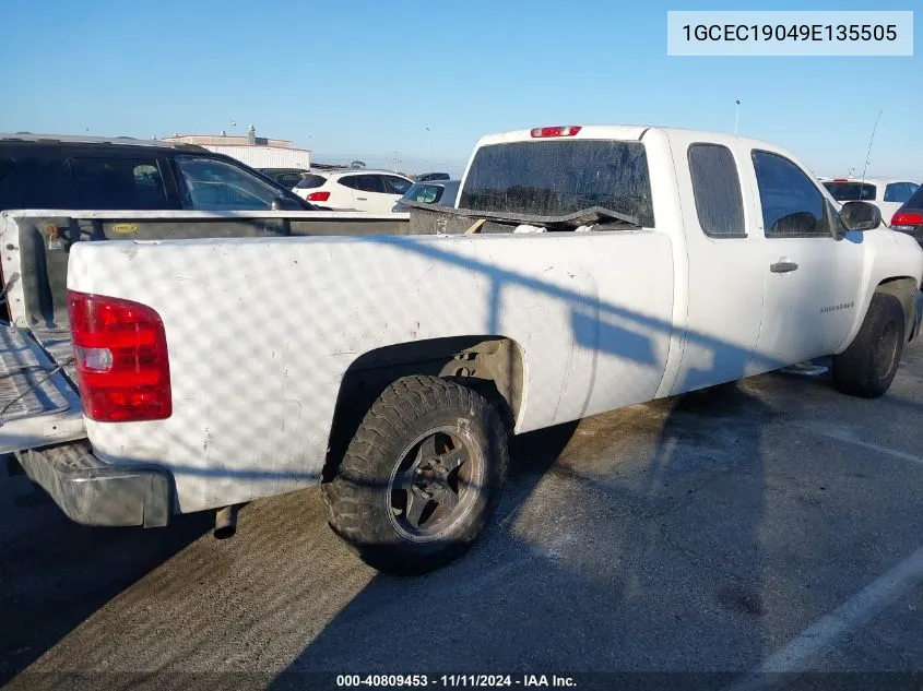 2009 Chevrolet Silverado 1500 Work Truck VIN: 1GCEC19049E135505 Lot: 40809453