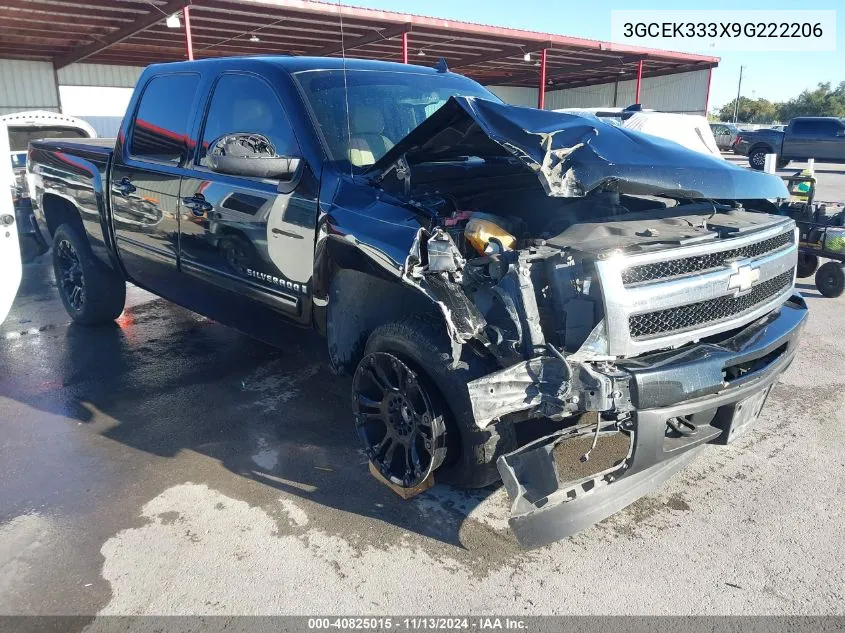 2009 Chevrolet Silverado 1500 Ltz VIN: 3GCEK333X9G222206 Lot: 40825015