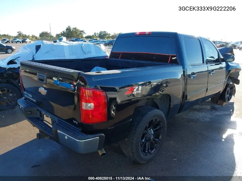 2009 Chevrolet Silverado 1500 Ltz VIN: 3GCEK333X9G222206 Lot: 40825015