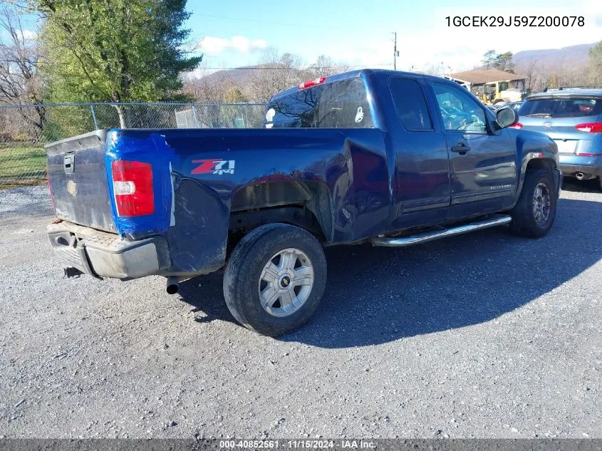 2009 Chevrolet Silverado 1500 Lt VIN: 1GCEK29J59Z200078 Lot: 40852561