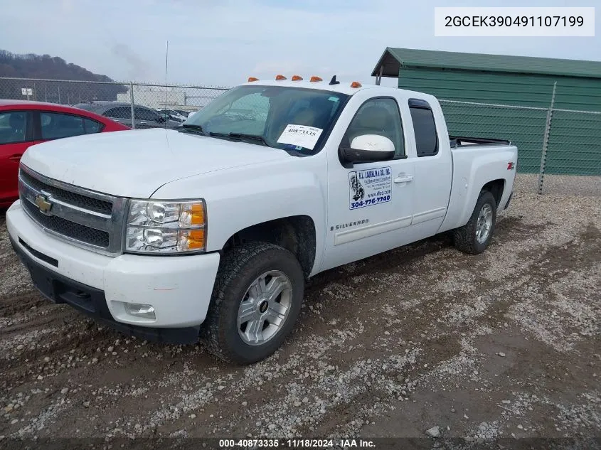 2009 Chevrolet Silverado 1500 Ltz VIN: 2GCEK390491107199 Lot: 40873335