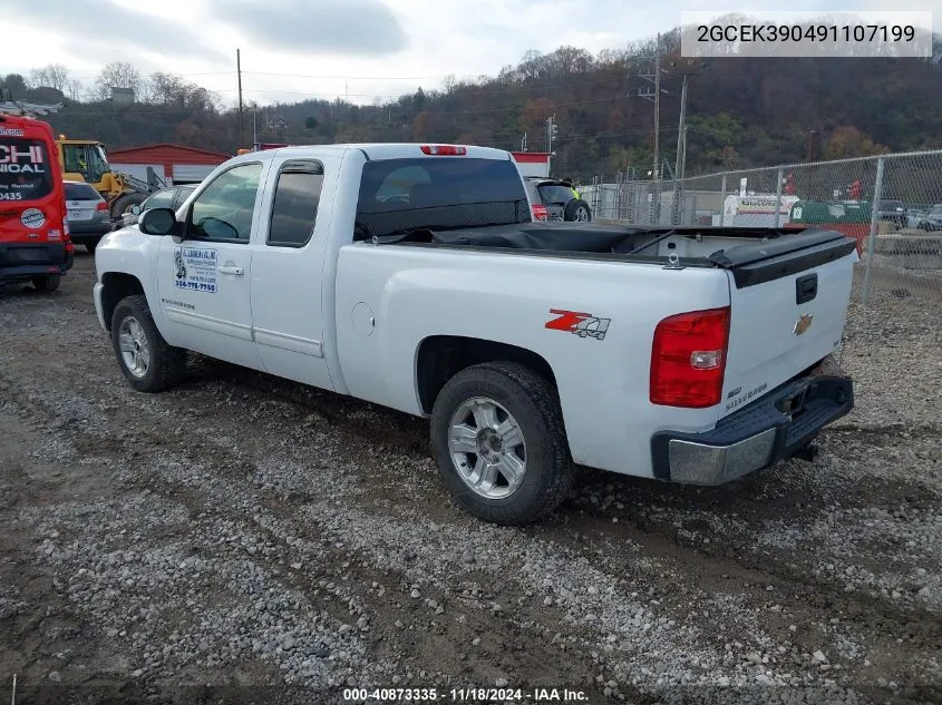 2009 Chevrolet Silverado 1500 Ltz VIN: 2GCEK390491107199 Lot: 40873335