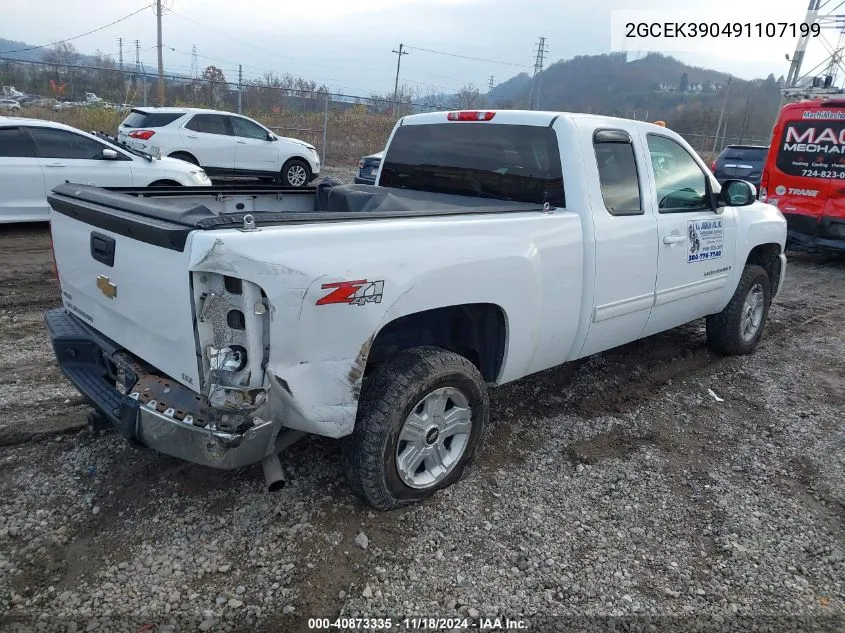 2009 Chevrolet Silverado 1500 Ltz VIN: 2GCEK390491107199 Lot: 40873335