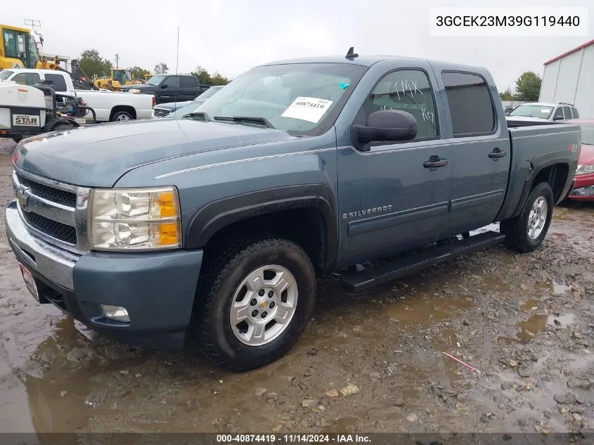 2009 Chevrolet Silverado 1500 Lt VIN: 3GCEK23M39G119440 Lot: 40874419